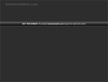 Tablet Screenshot of beststockalerts.com